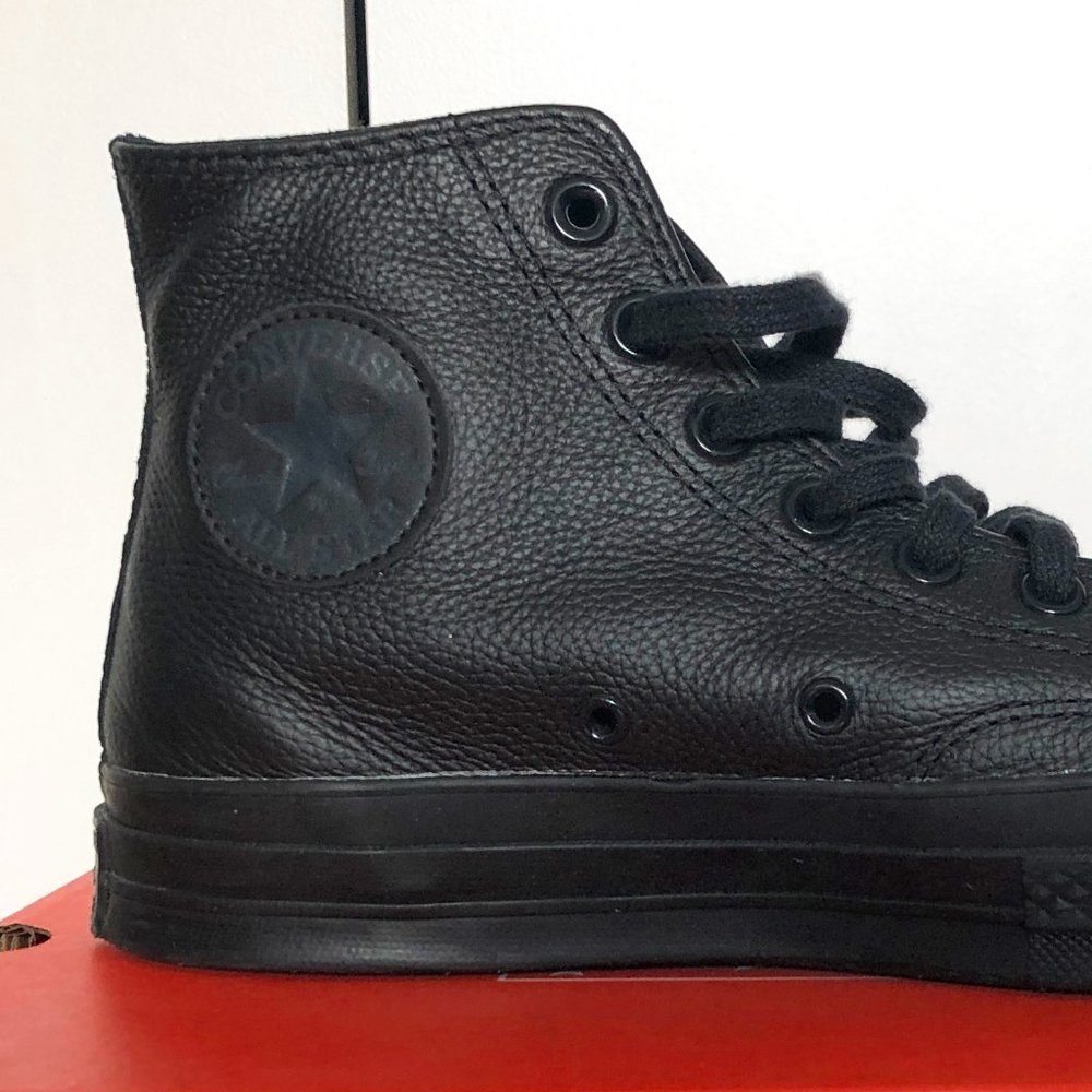 Converse Chuck 70 Tonal Leather Sneakers, Black